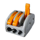 10X Reusable Spring Lever Push Terminal Block Electric Cable Wire Connector