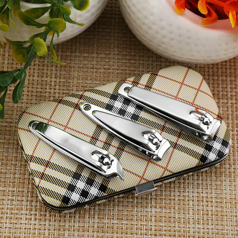 12Pcs/Set Professional Women Stainless Steel Nail Clippers Cleaner Pedicure S7U4