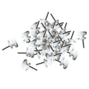 200x Plastic Invisible Hooks Durable Non-Trace Nail for Concrete Hardwood