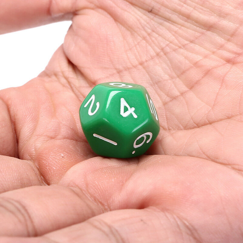 1pc acrylic 12 sided die multiple sided dice for funny party club playing gam ES