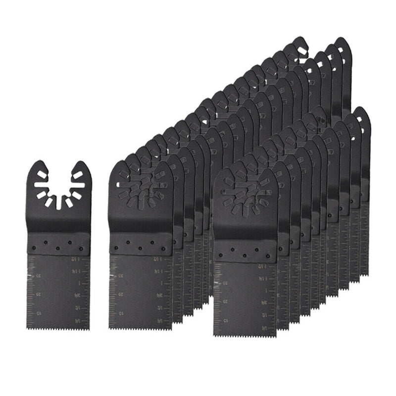 30Pcs Universal Oscillating Saw Blade Tool 34mm for Cutting Wood Softer Steel