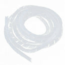 4M Long Spiral Wrapping Band Cable Manager Cover Protector White