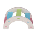 Hamster Colorful Ladder Toys Small Animal Pets Climbing Wood Rainbow Bridge