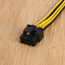 10pcs 4Pin to 8Pin Convert Power Wire Connector Extension Cable