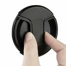 Univeral 77mm Center Pinch Snap-on Front Lens Cap for DSLR Camera C3A8