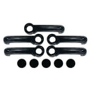 Gloss Black 4 Door Handle+Tailgate Trim Cover for 2007-2018 Jeep Wrangler J