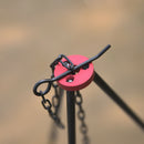 ShineTrip Adjustable Outdoor Campfire Picnic Tripod Camp Equipment (Red) A