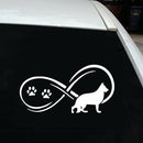 Dachshund Dog Car Styling Stickers Vinyl Decals Window Graphics (White)