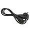 1M EU 3 Prong 2 Pin AC Laptop Power Cord Adapter Cable Black