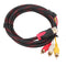 1.5M 5FT HDMI To 3-RCA Video Audio AV Component Converter Adapter Cord Cab GNP