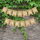 Eid Mubarak Ramadan Flag Pennant Bunting Eid Muslim Islam Decorations BannerFT