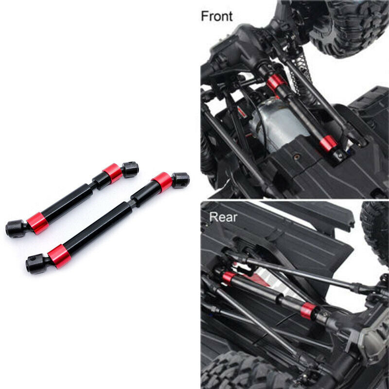 2PCS CVD Steel Front & Rear Drive Shaft For 1/10 RC Crawler Traxxas Trx4 TRX-4