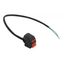 22mm  7/8''  Motorcycle Handlebar Headlight LED Light On/Off Switch Red Button