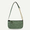 Alligator Pattern Handbag Tote Women Leather Underarm Shoulder Bag (Green)