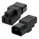 3-Pin IEC 320 C14 Male To 5-15R Female AC Power Plug Adapter Converter NEW
