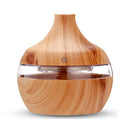 Aroma Oil Diffuser Ultrasonic Wood Grain Air Humidifier (Light wood grain)