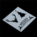 merry christmas layering stencils diy scrapbooking album drawing template toolJR