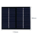 12V 1.5W Solar Panel Epoxy Polycrystalline Silicon DIY Battery Power Module