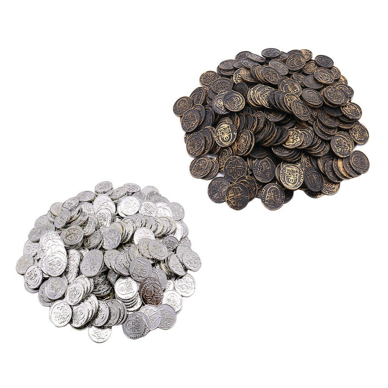 200x3.5cm Pirate Coins Treasure Hunt Game Coin Collection