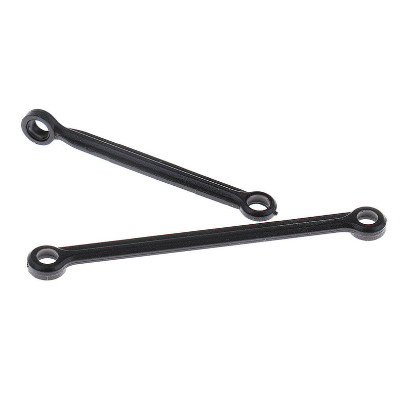 2x Black Steering Tie Rods Servo Link Linkage Accs for 1/10 RC WLtoys Cars