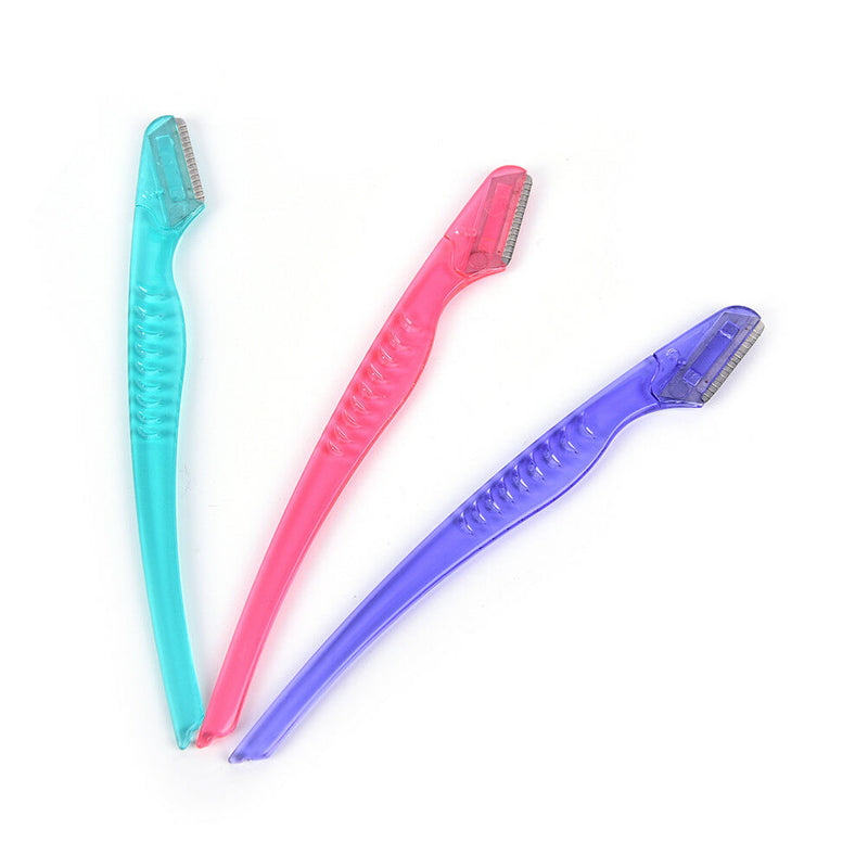 3pcs eyebrow trimmer shaving razor hair remover blades eyebrow makeup tools Kw