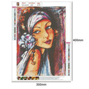 5D DIY Full Drill Diamond Painting Cross Stitch Needlework Kit (Beauty08)