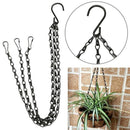 12x Hanging Flower Plant Iron Chain Basket Planter Holder Home Garden Balc LND