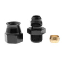 Black Anodized 3/8" 9.5mm Tube Pipe to 6 AN Male Adapter Fitting Connector