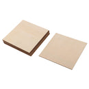 10Pc Square MDF Unfinished Wood Pieces Blank Plaque for DIY Pyrography 100mm