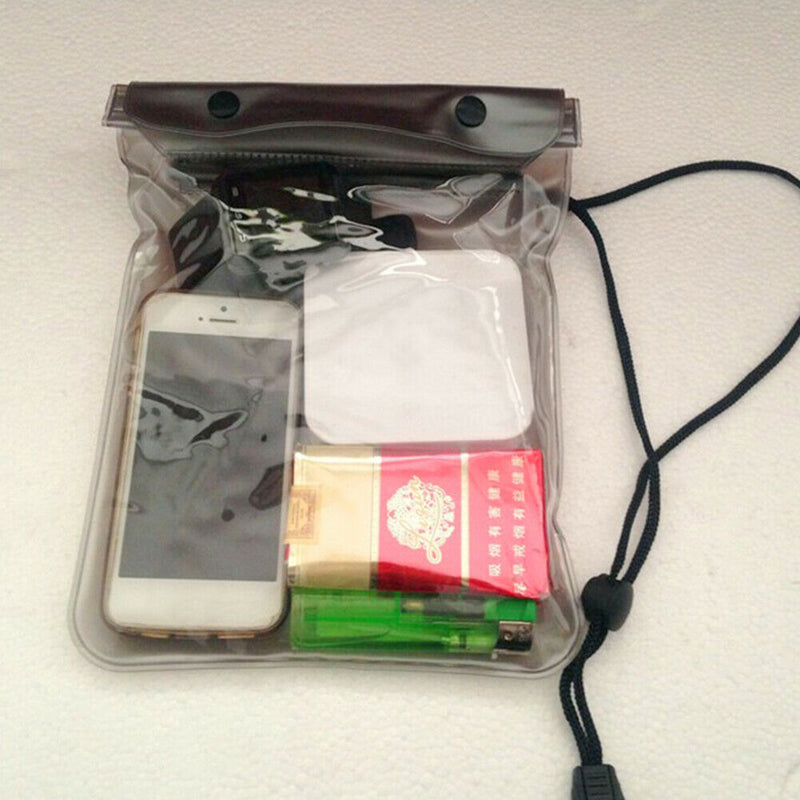 Mobile Phone Pouch Touch Screen Transparent Plastic Cell Phone Case for Swimming