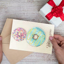 DIY Diamond Painting Greeting Card Doughnut Print Birthday Valentine Bless Gift