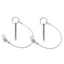2pcs Quick Release Pins 8mm 5/16inch Dia with Lanyard Replacement for Marine