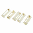 5Pcs Round 3x 1.5V AAA Battery Holder Case Box Container White D5S7
