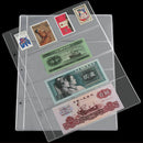 1 Sheet Album Page 4 Pockets Money Bill Note Currency Holder Storage Collection