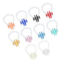 Assorted Non-slip Silicone Nose Clip Plug Nose Protector Swimming Noseclip