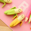 Banana Shaped Eraser/Rubber- Candy SCENTED Erasers x2- Great Party Bag Kids Gift