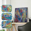 DIY Elephant Embroidery Cross Stitch Kits Full Drill Diamond Painting Decor