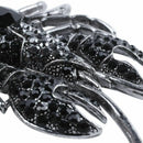 Black alloy Lobster Brooch Pin Animal Shaped Fashion Jewelry Costume Access J4A9