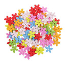 150x Daisy Flower Wood Decorative Buttons Scrapbooking Embellishment 15 25mm