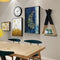 Wooden X Triple-Cornered Shelf Decoration Shelf Creative Home Furnishing Wa U7K2