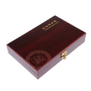 Wood Coin Display Box for 50 Coins, with Coin Gaskets for Protection - Wooden