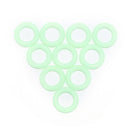 10pcs Green Camping Nail Night Vision Luminous Ring Round Tents Accessories FT