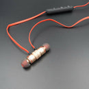 Golden Metal Magnetic Bluetooth 4.1 Headset Mobile Phone Wired Control Earphone