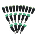 10 Pairs Male and Female 2.1x5.5mm DC Power Plug Adapter Connector Jack For K3P1