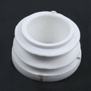 4 Pcs 19mm Dia Plastic Blanking End Cap Tubing Pipe Inserts Bung White