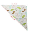 Babies Kids Bibs Catoon Scarf Bandana Dribble Feeding Saliva Handkerchief Towels