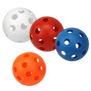 4 Pieces High Visibility Golf Balls with Holes for Indoor / Outdoor Swing