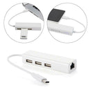 USB-C USB 3.1 Type C to USB RJ45 Ethernet Lan Adapter Hub Cable for Macbook top