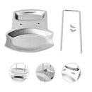 1* Stainless Steel Pot Cover Rack Stand Pan Lid Spoon Cookware Holder R4Q0