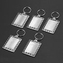 Lot of 5 Pcs Keychain Ring DIY Rectangle Lace Blank Photo Frame 3.9x5cm U4J5